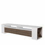 Hanah Home Soporte de TV Nogal y Blanco